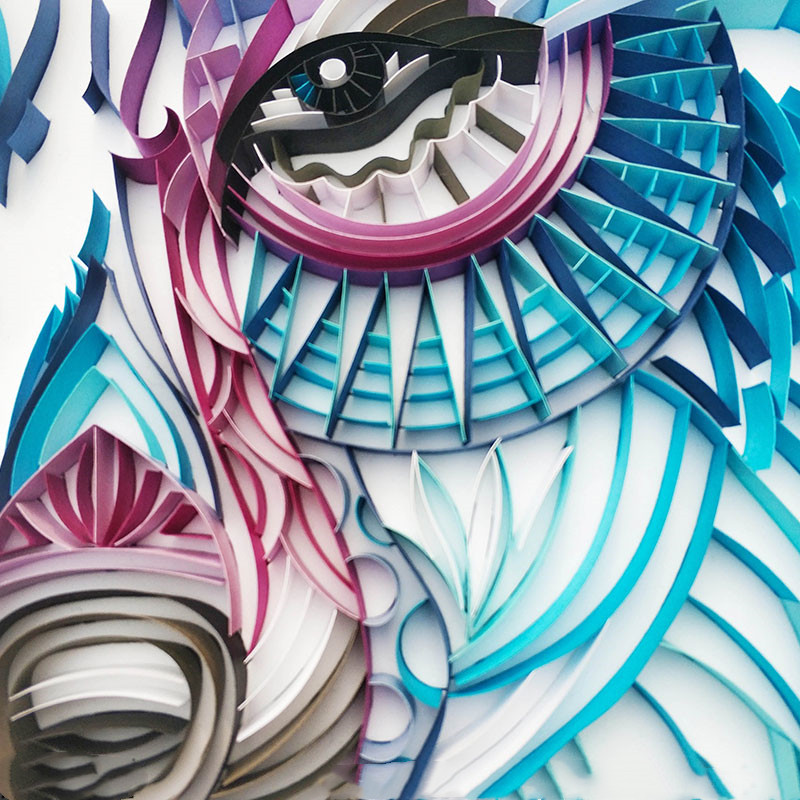 Quilted Paper Illustration Material Package Set – Elevate Your Lobby Decoration with Artistic Elegance