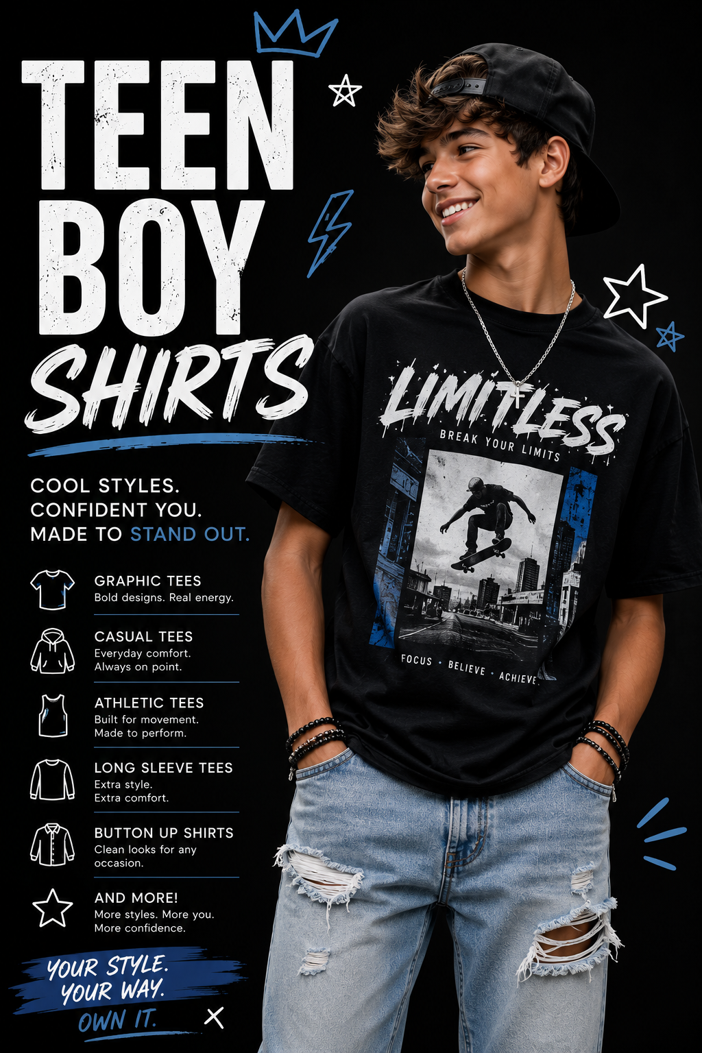 Teen Boys Shirts Collection